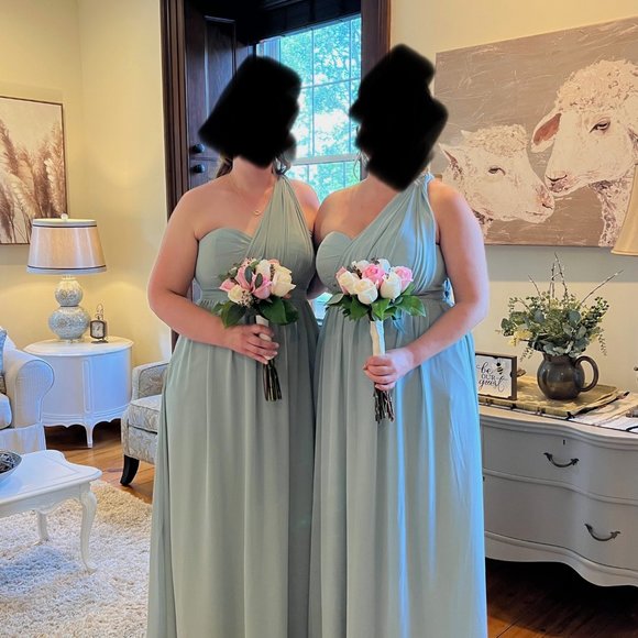 2 x Birdy Grey Grace convertible bridesmaid dress in S and M:  Sage Green - Picture 4 of 8